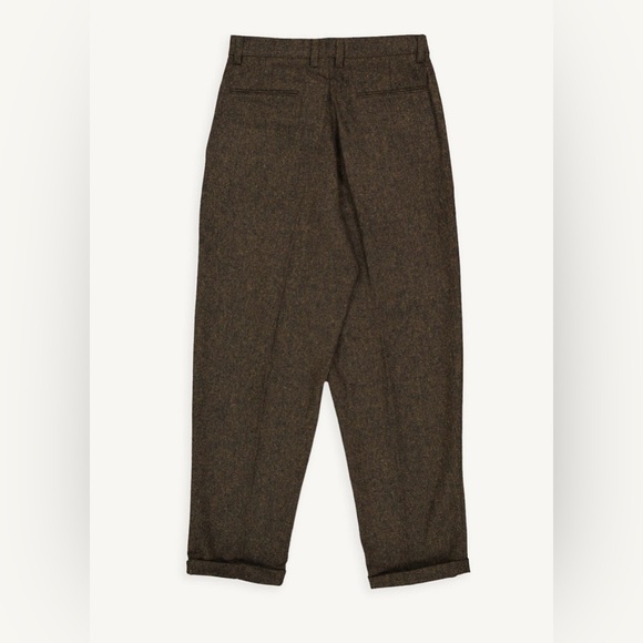 Olive Clothing Volk Wool Trousers in Chestnut - Picture 4 of 8